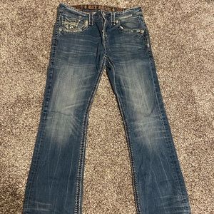 Mens Rock Revival Jeans Size 33R